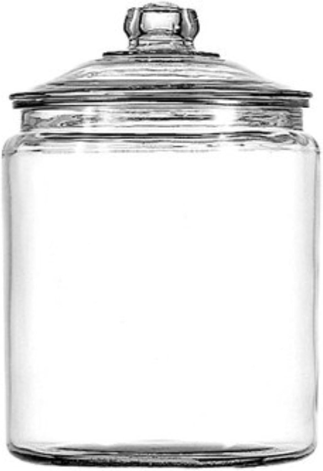 1 Gallon Glass Jar with Lid, Set of 2